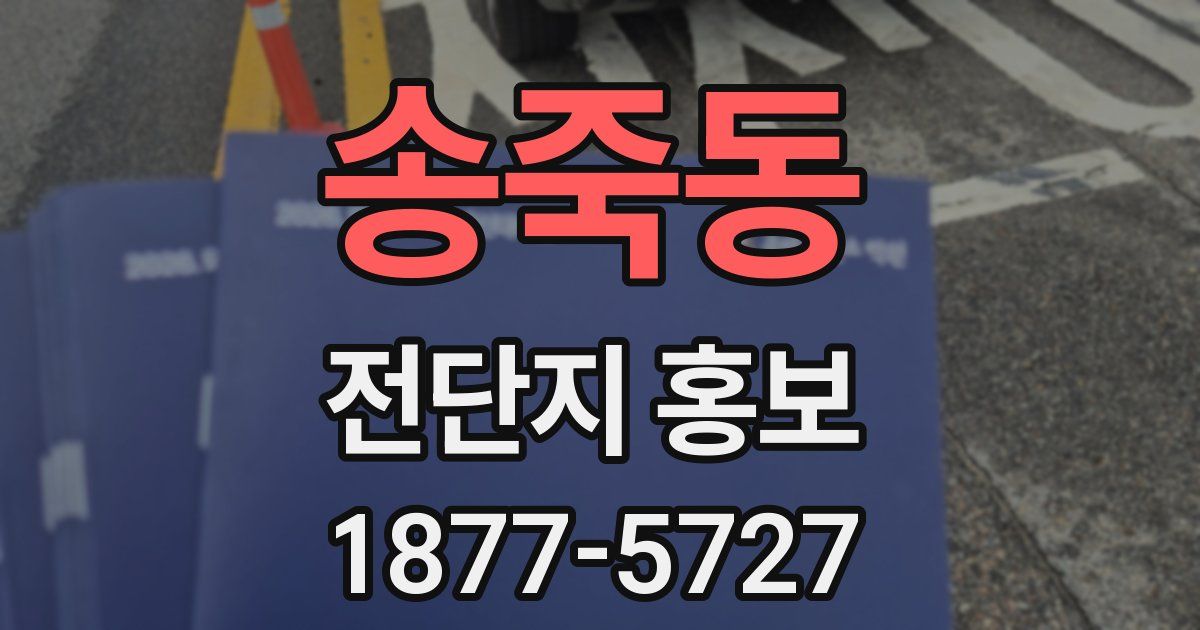 송죽동 전단지 홍보