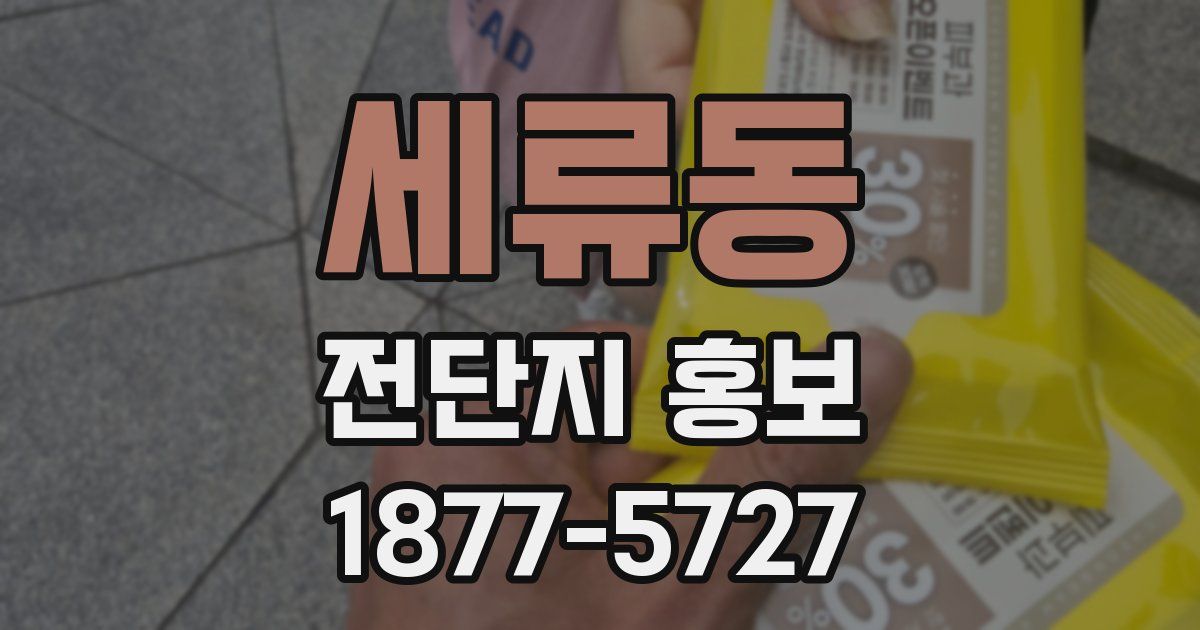 세류동 전단지 홍보