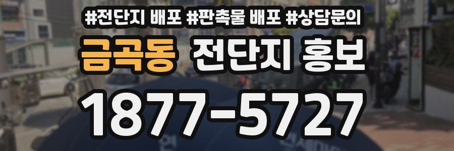 금곡동 전단지 홍보