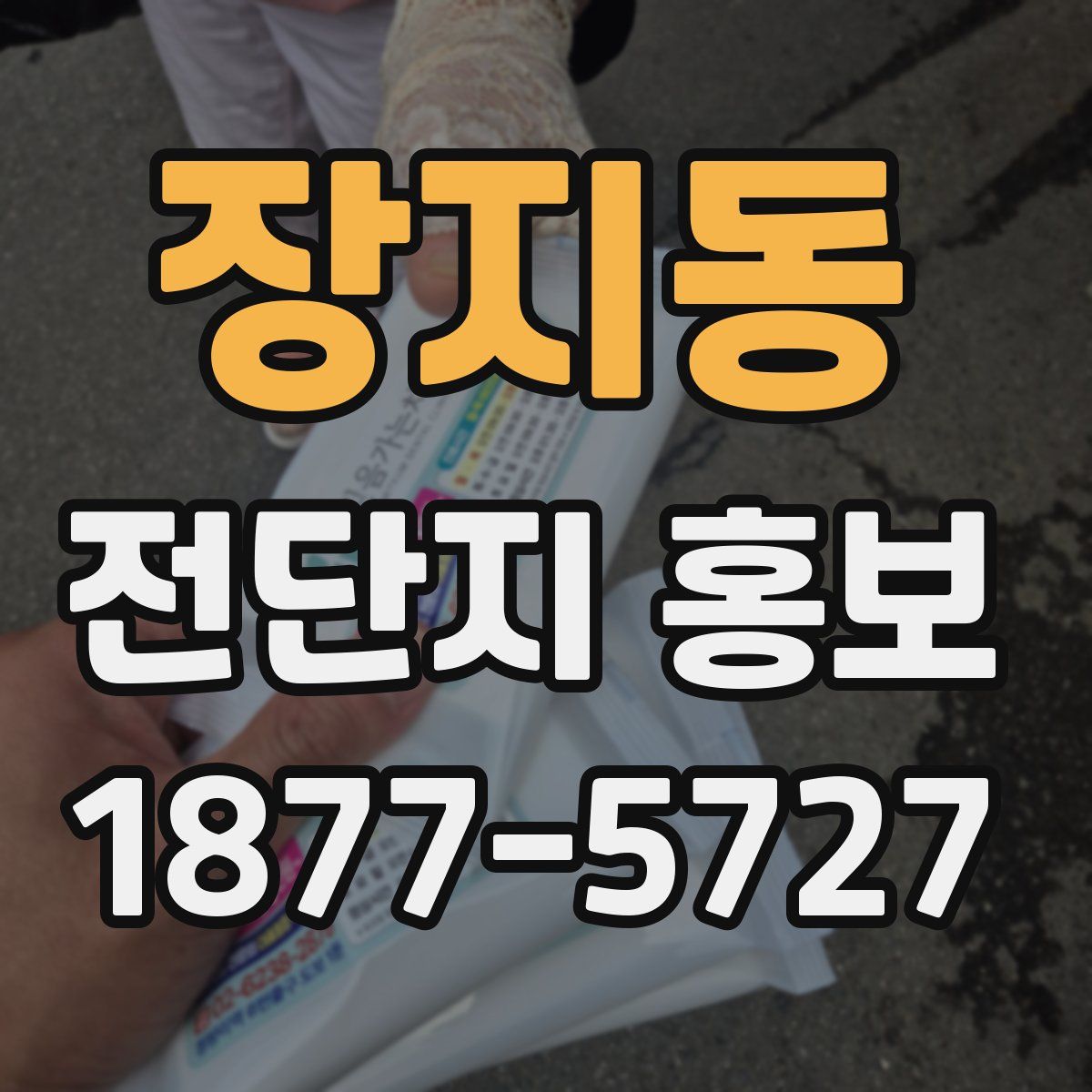 장지동 전단지 홍보