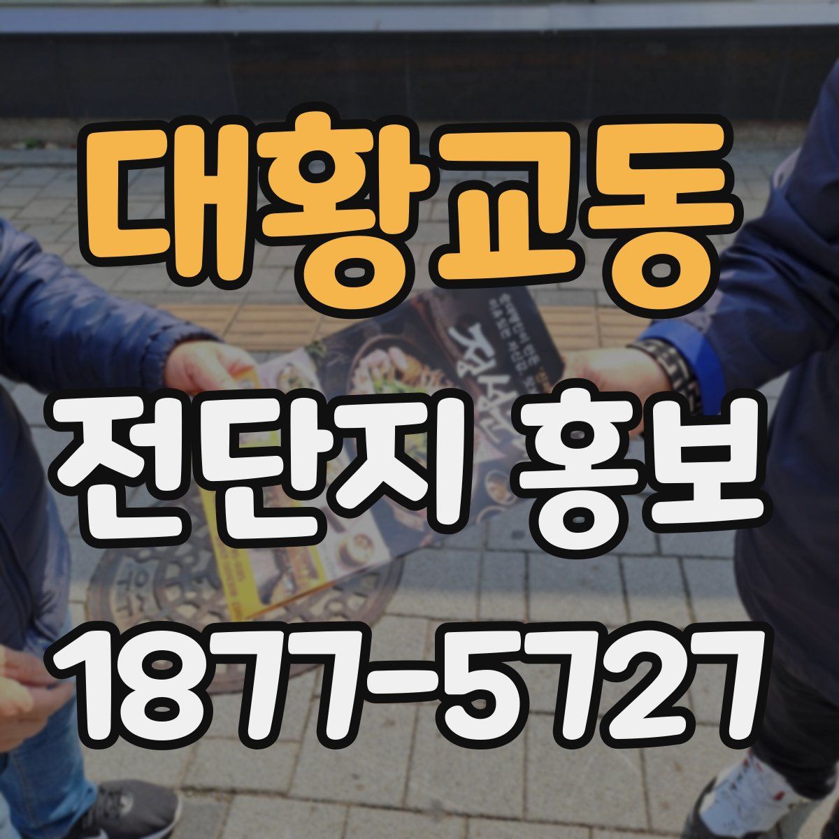 대황교동 전단지 홍보
