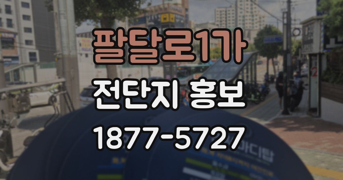 팔달로1가 전단지 홍보