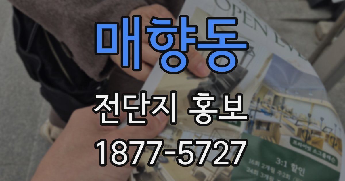 매향동 전단지 홍보