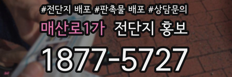 매산로1가 전단지 홍보