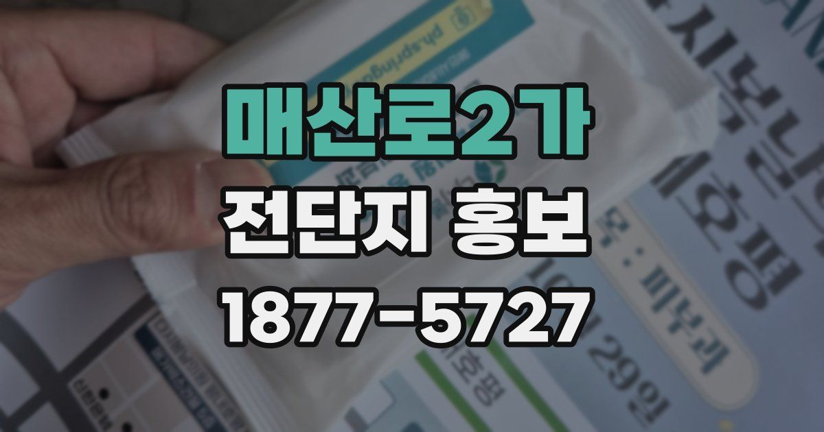매산로2가 전단지 홍보