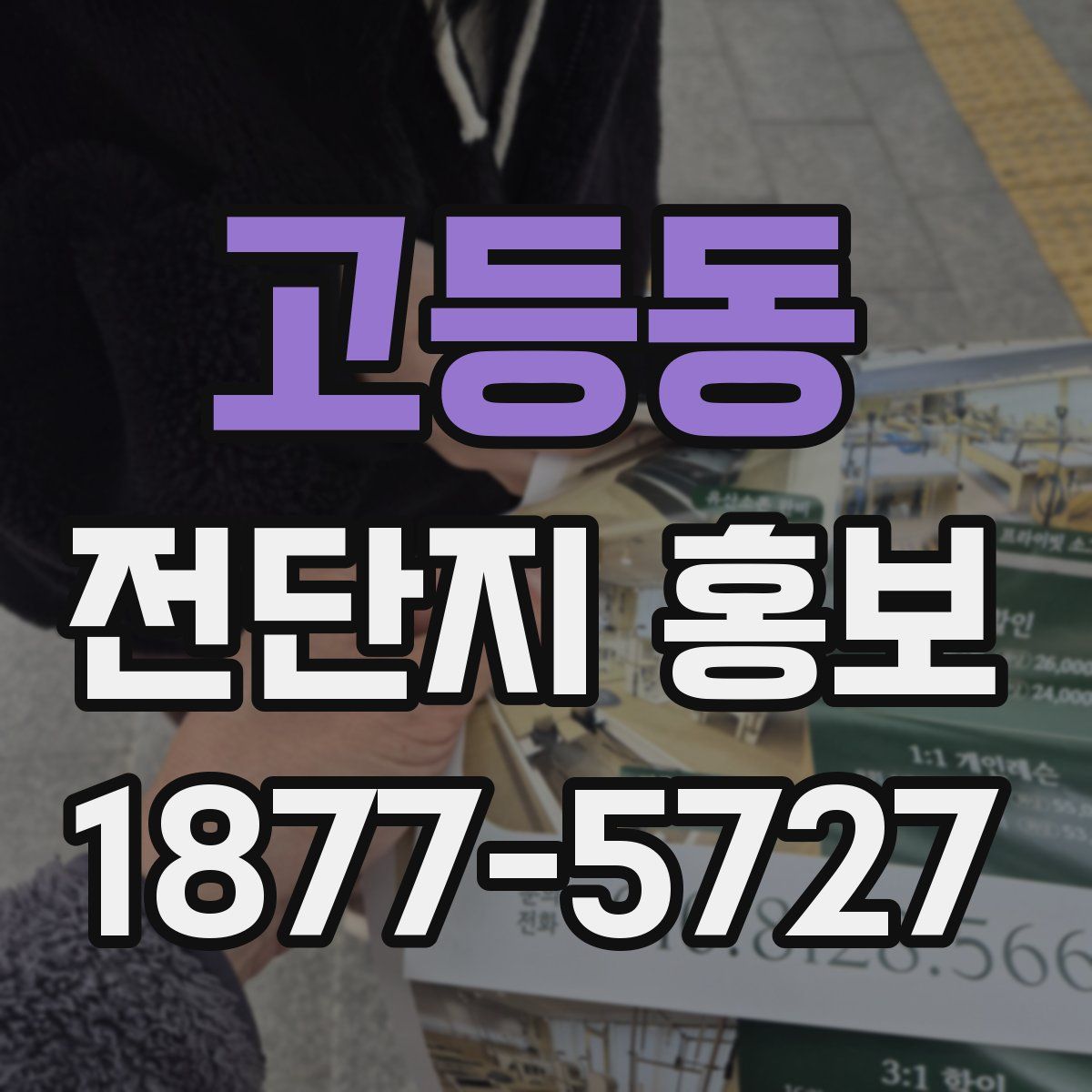 고등동 전단지 홍보