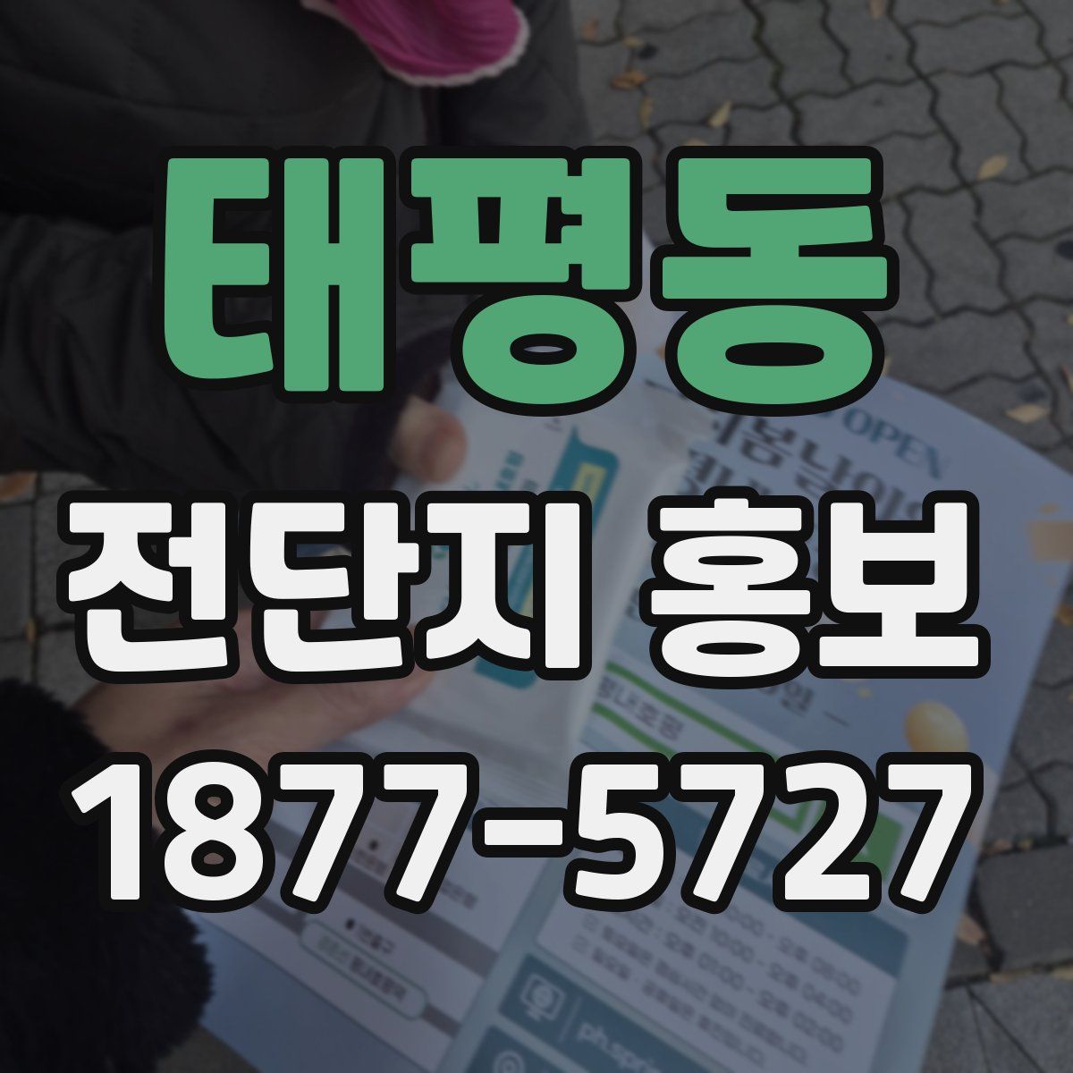 태평동 전단지 홍보