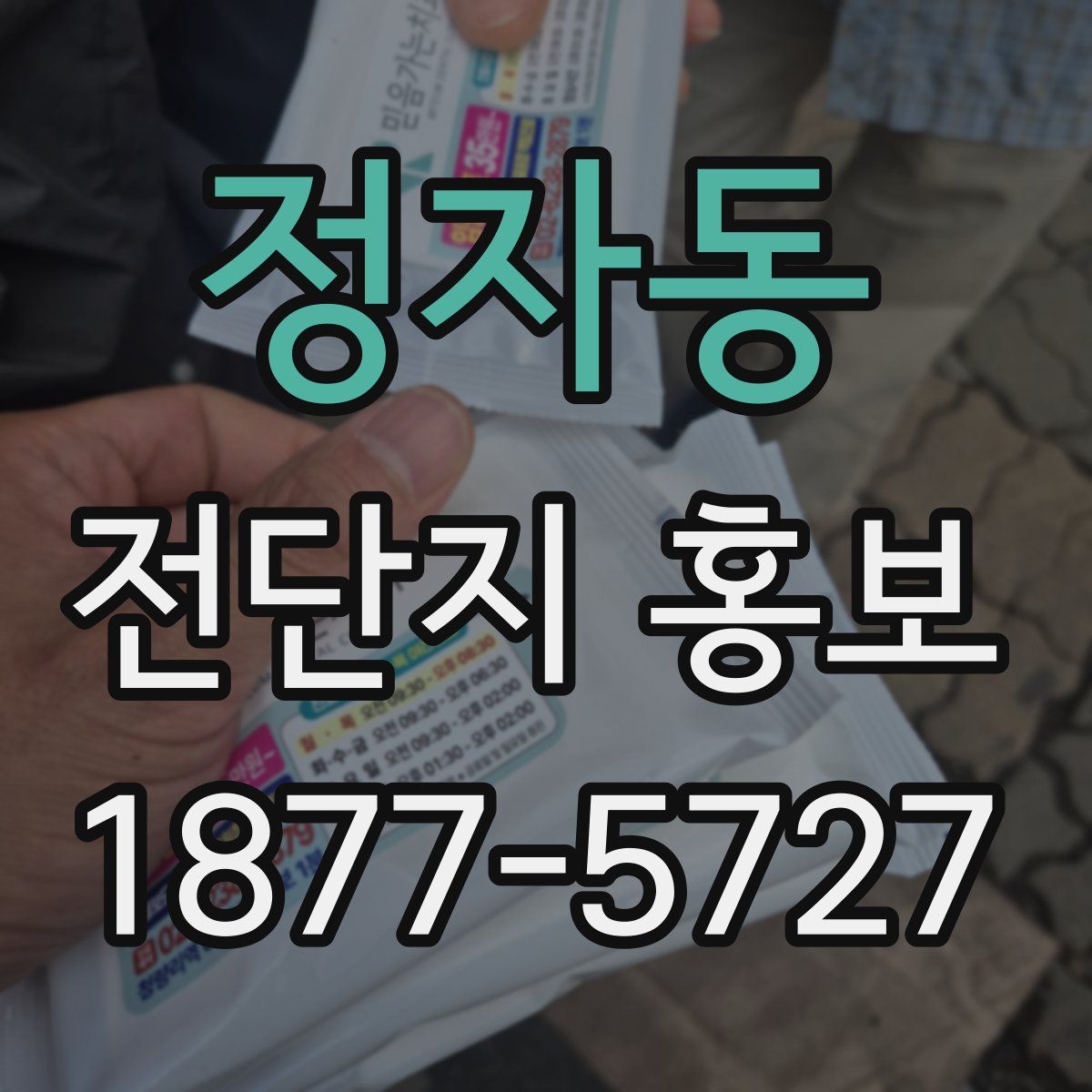 정자동 전단지 홍보
