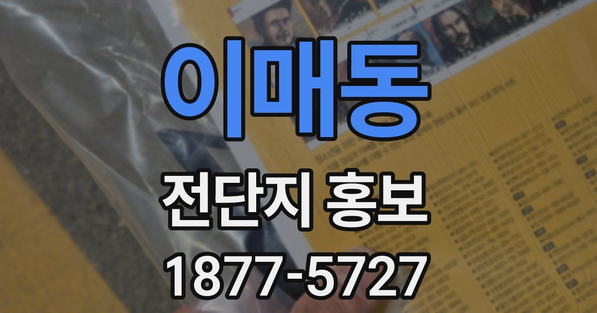 이매동 전단지 홍보