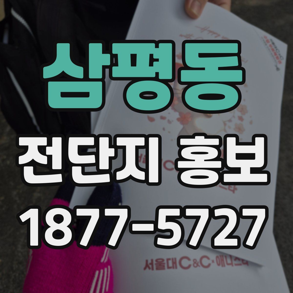 삼평동 전단지 홍보