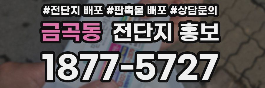 금곡동 전단지 홍보