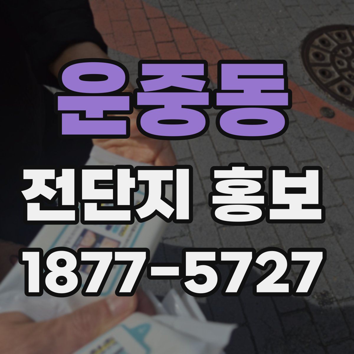운중동 전단지 홍보