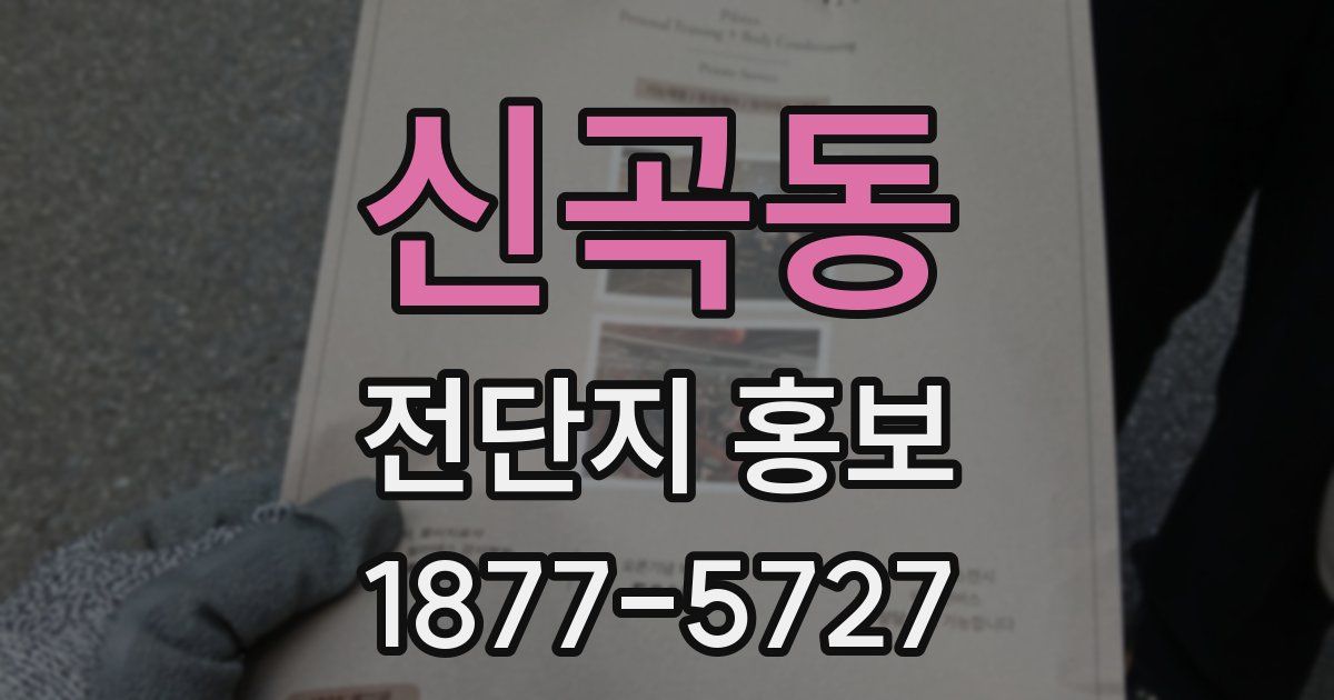 신곡동 전단지 홍보