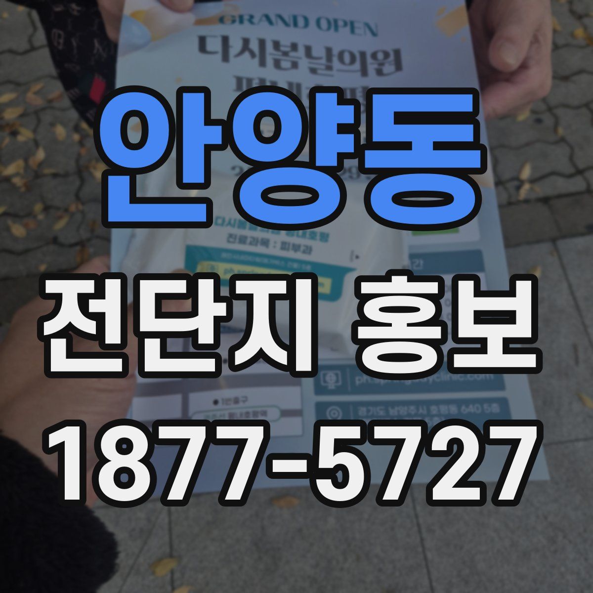 안양동 전단지 홍보
