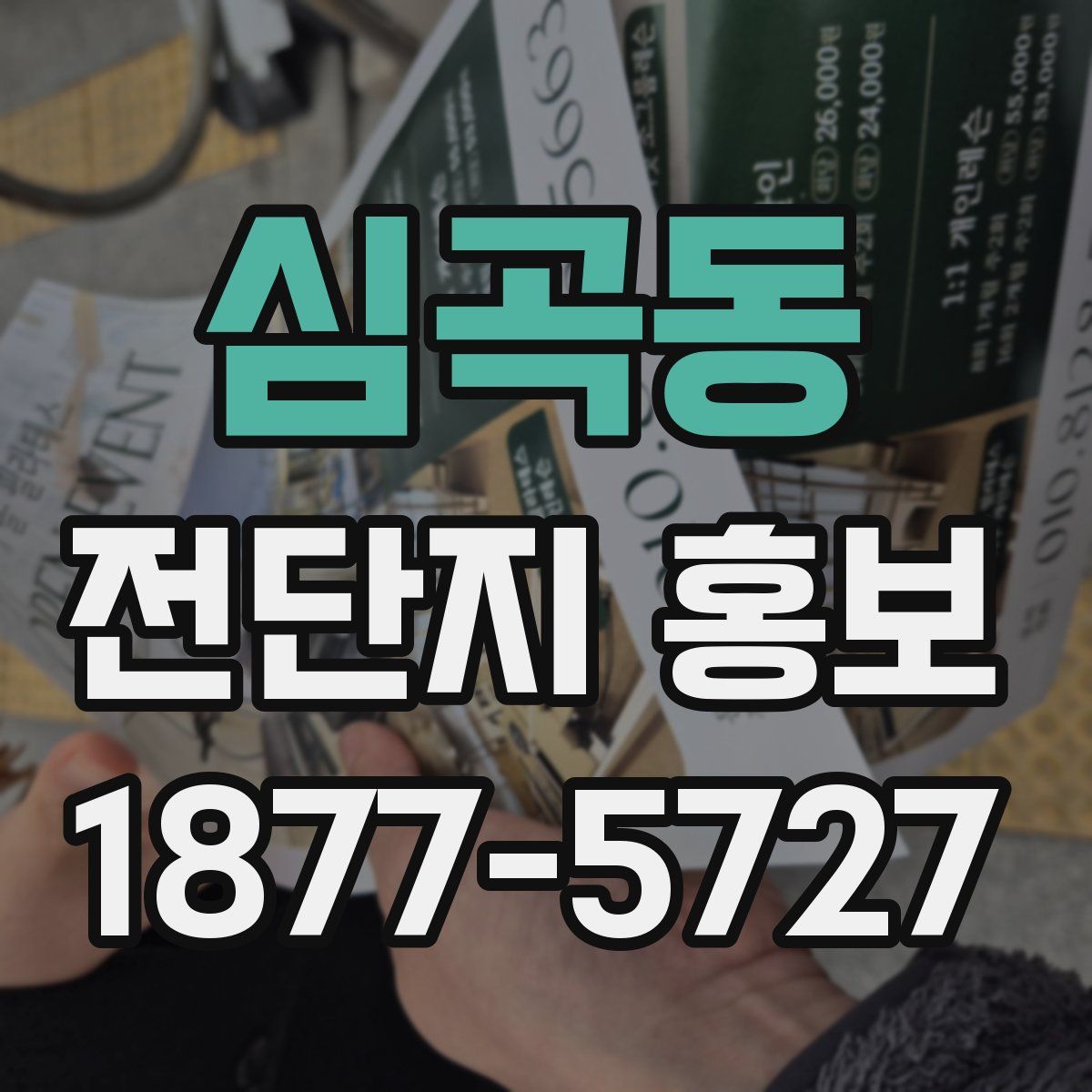 심곡동 전단지 홍보