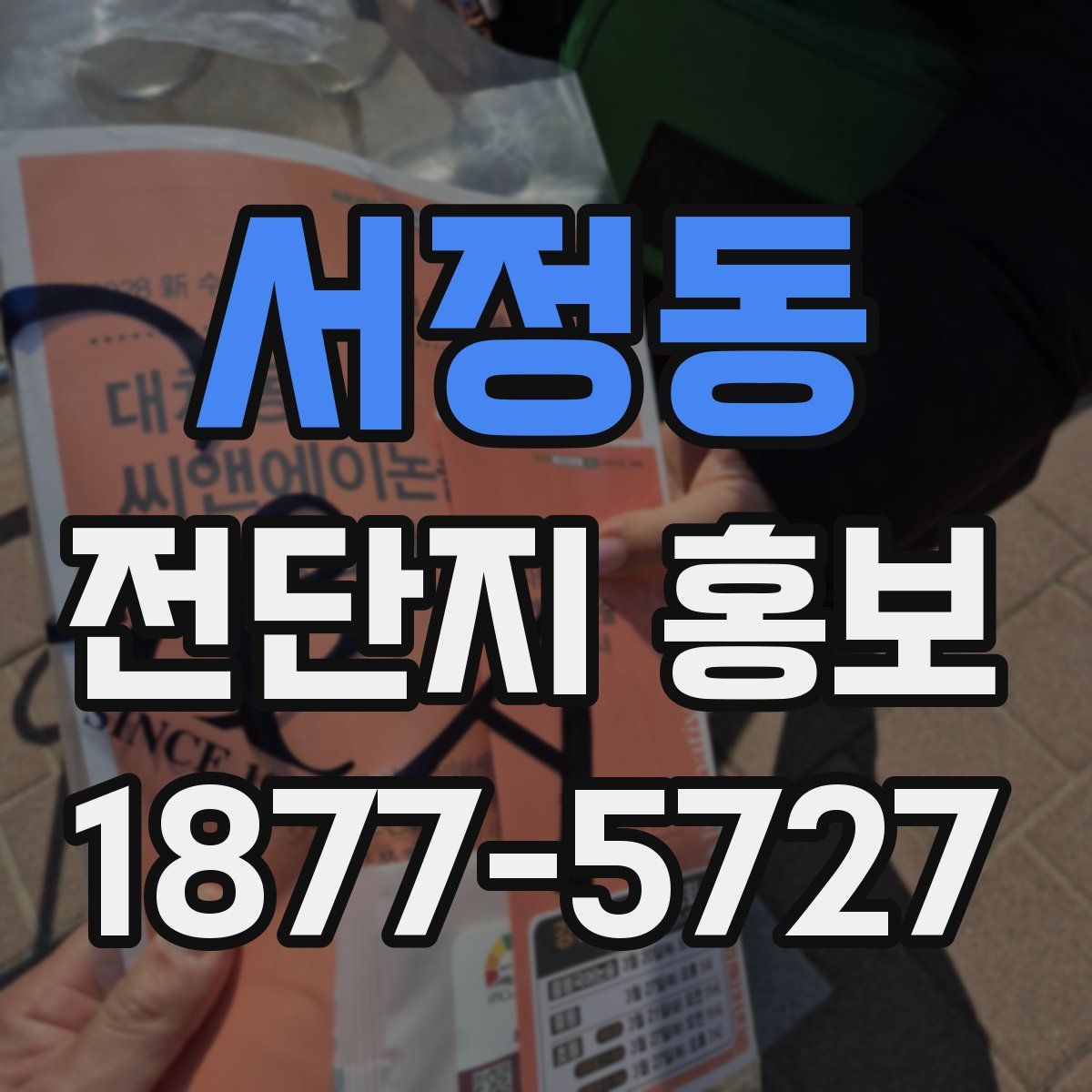 서정동 전단지 홍보