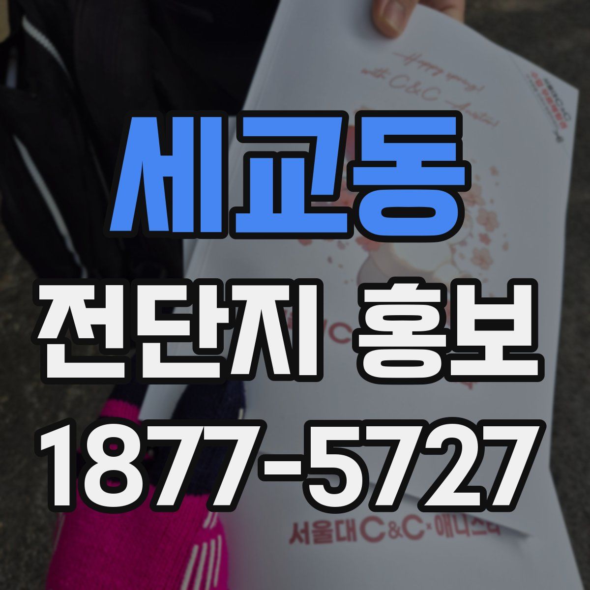 세교동 전단지 홍보