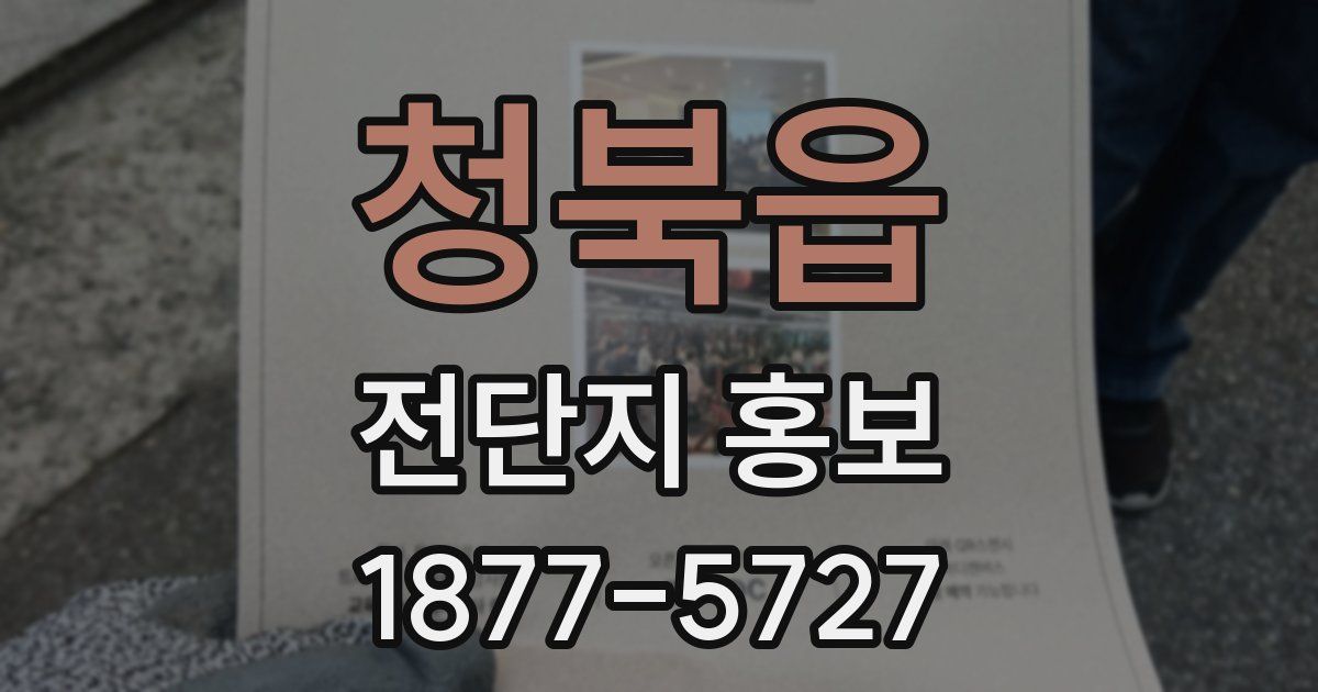 청북읍 전단지 홍보