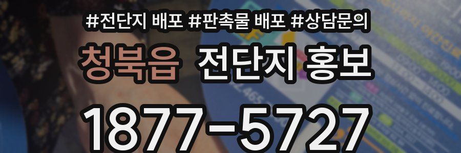 청북읍 전단지 홍보
