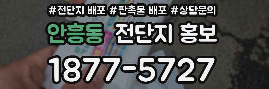 안흥동 전단지 홍보