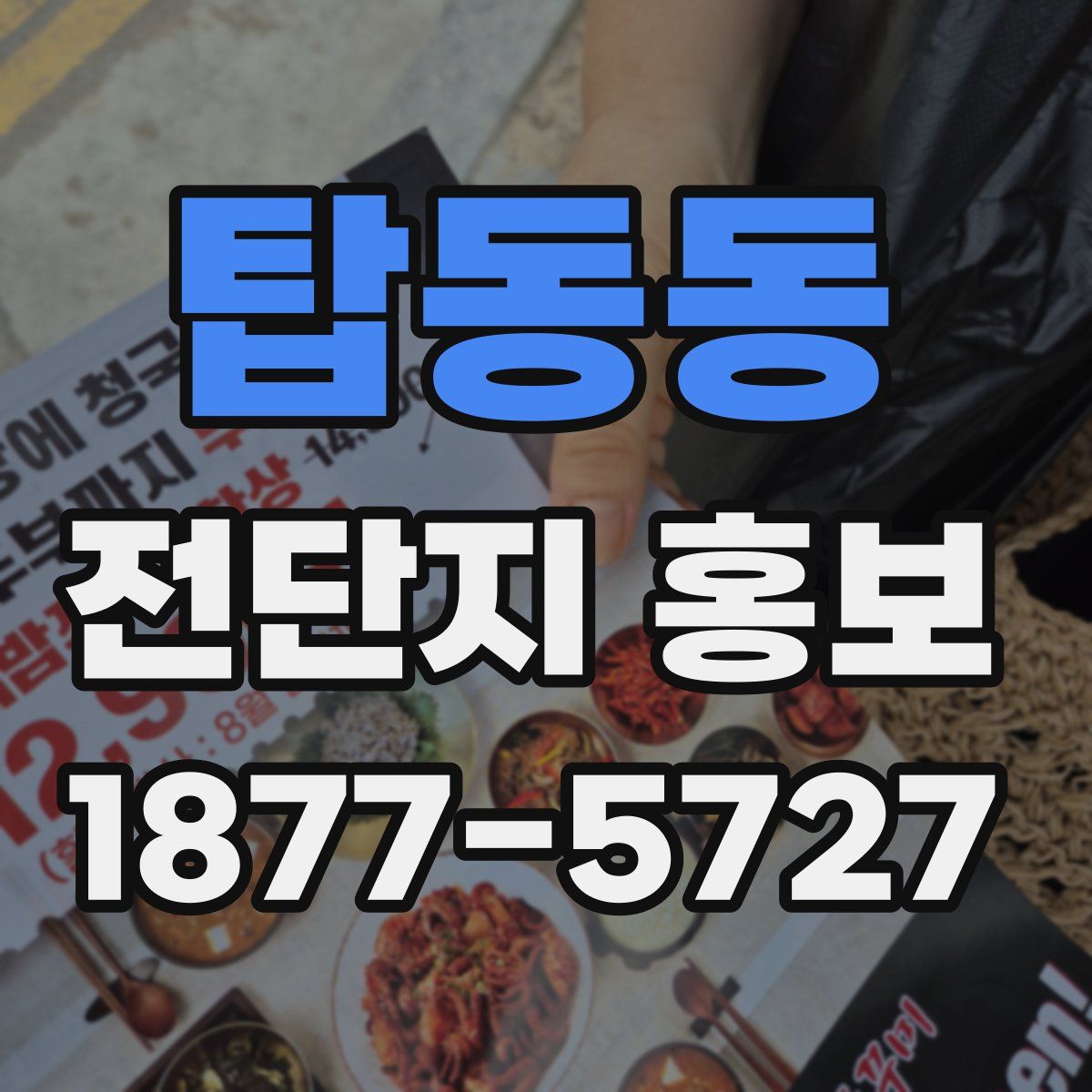 탑동동 전단지 홍보