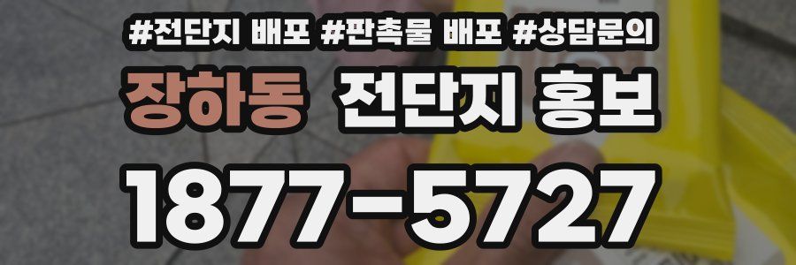 장하동 전단지 홍보