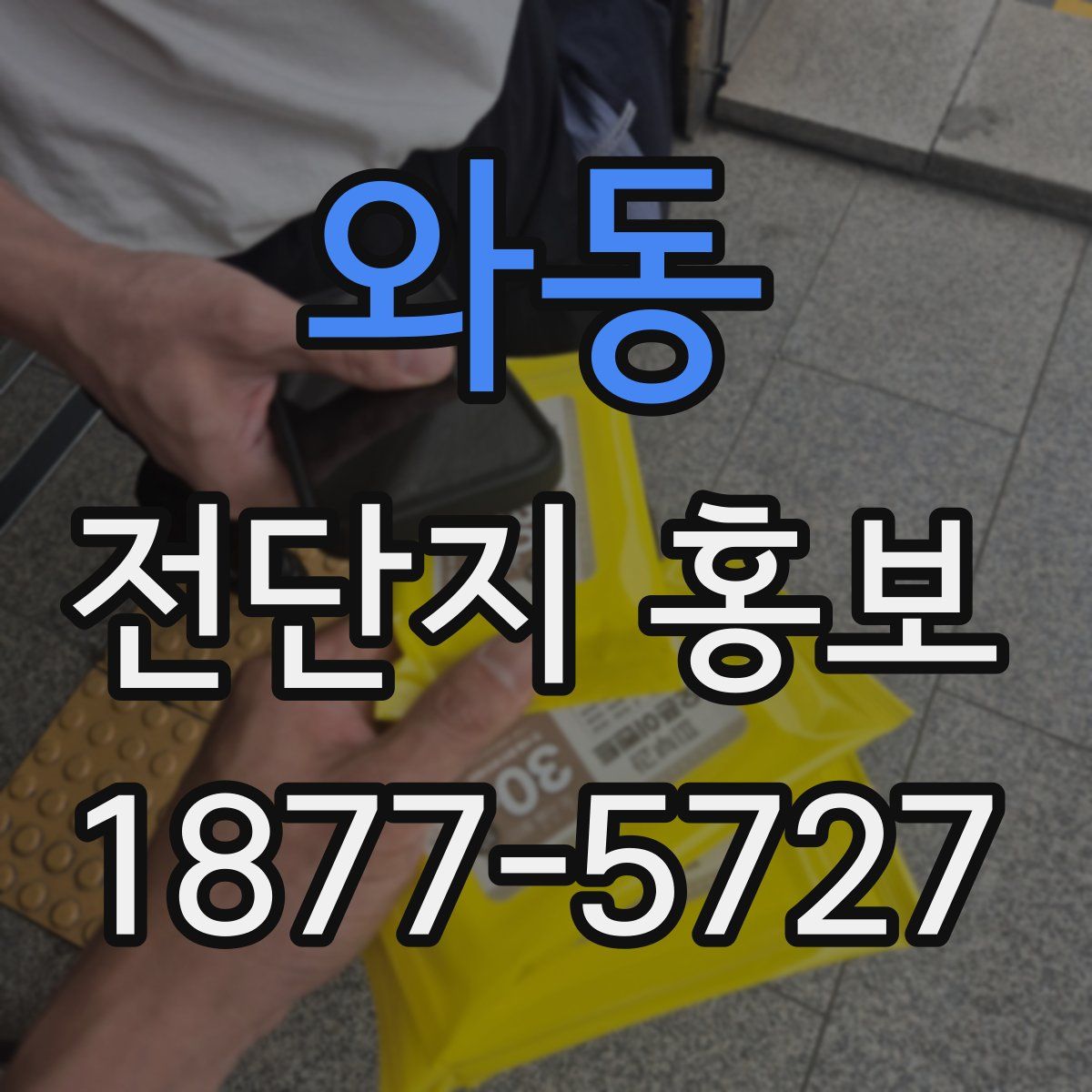 와동 전단지 홍보