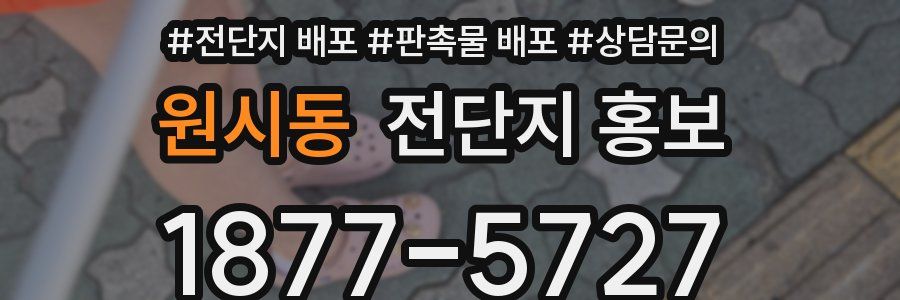 원시동 전단지 홍보