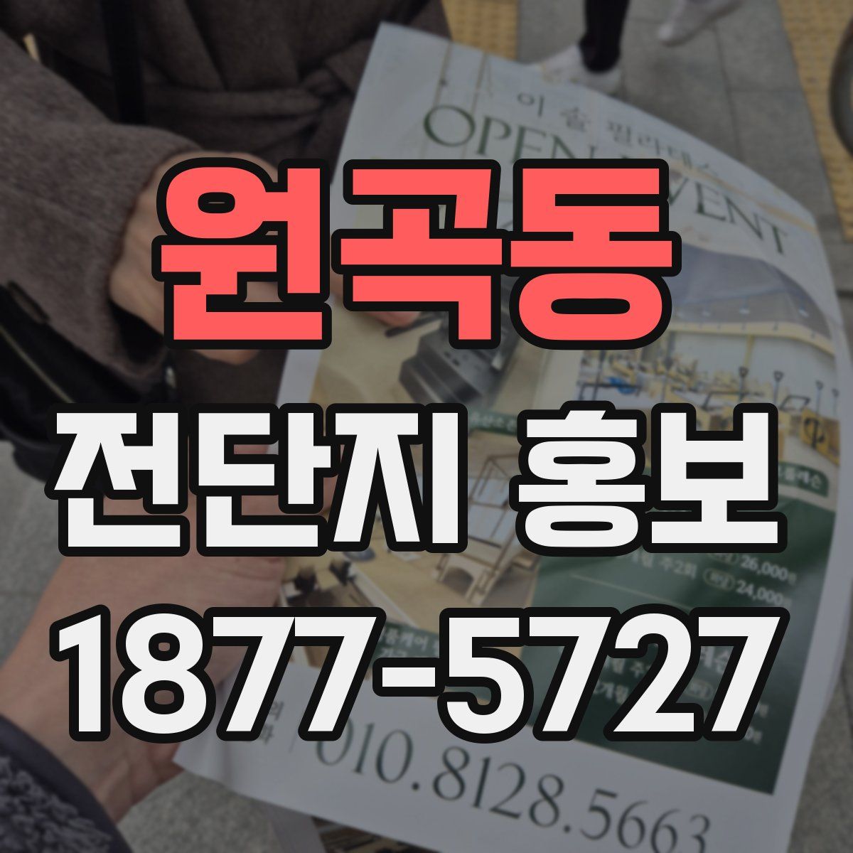 원곡동 전단지 홍보