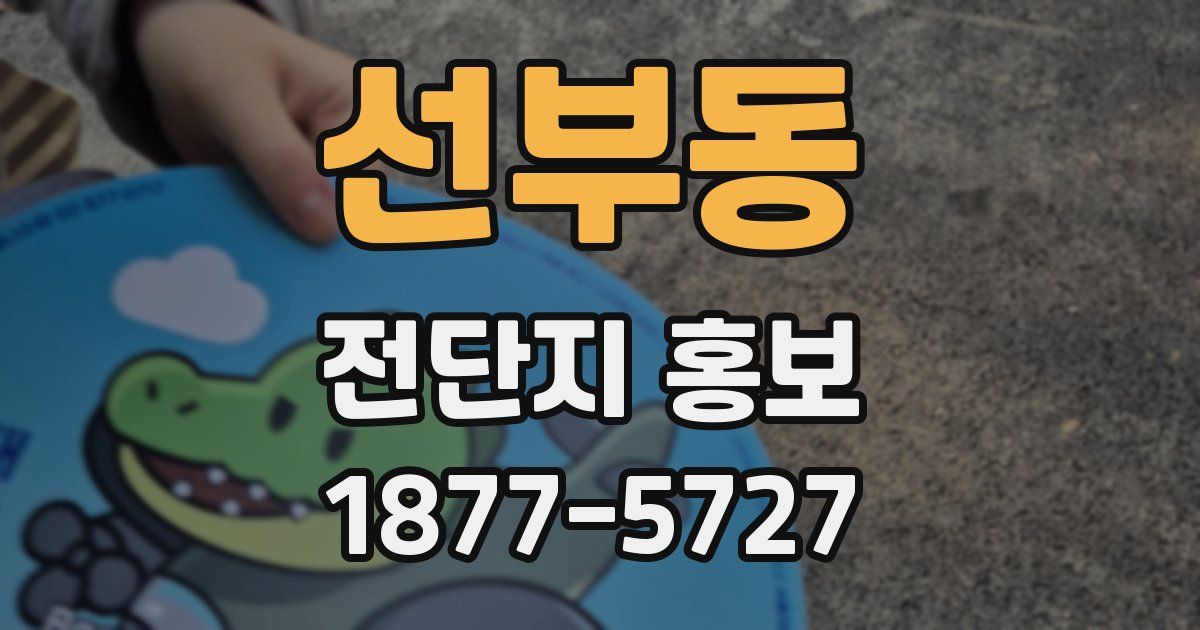 선부동 전단지 홍보