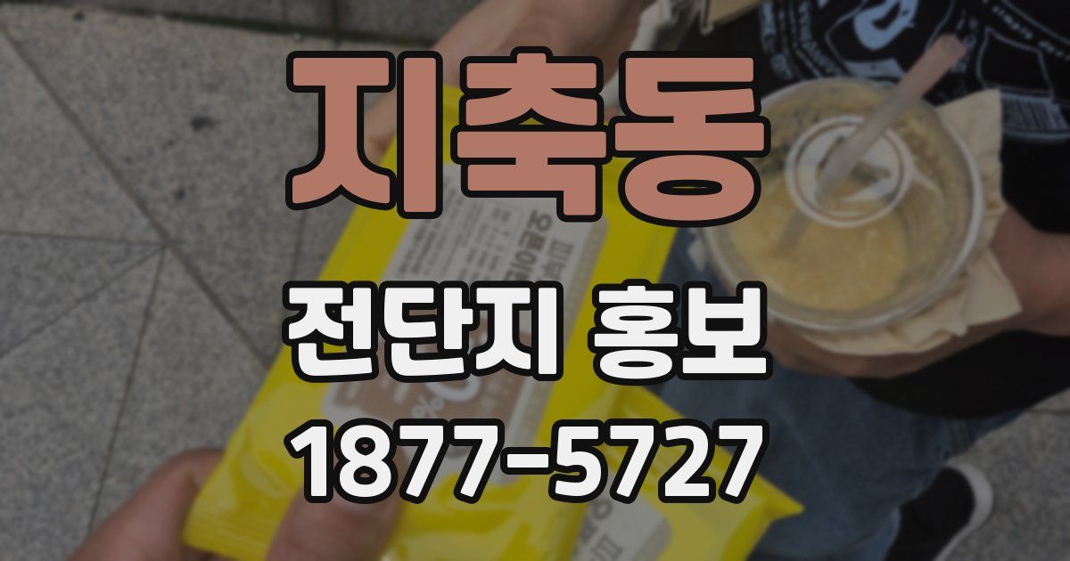 지축동 전단지 홍보