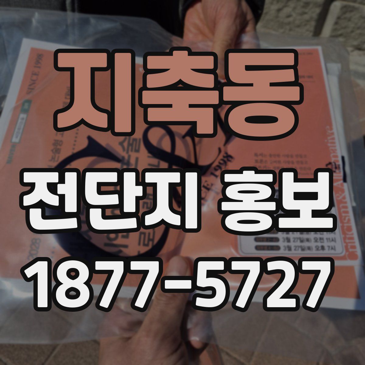 지축동 전단지 홍보