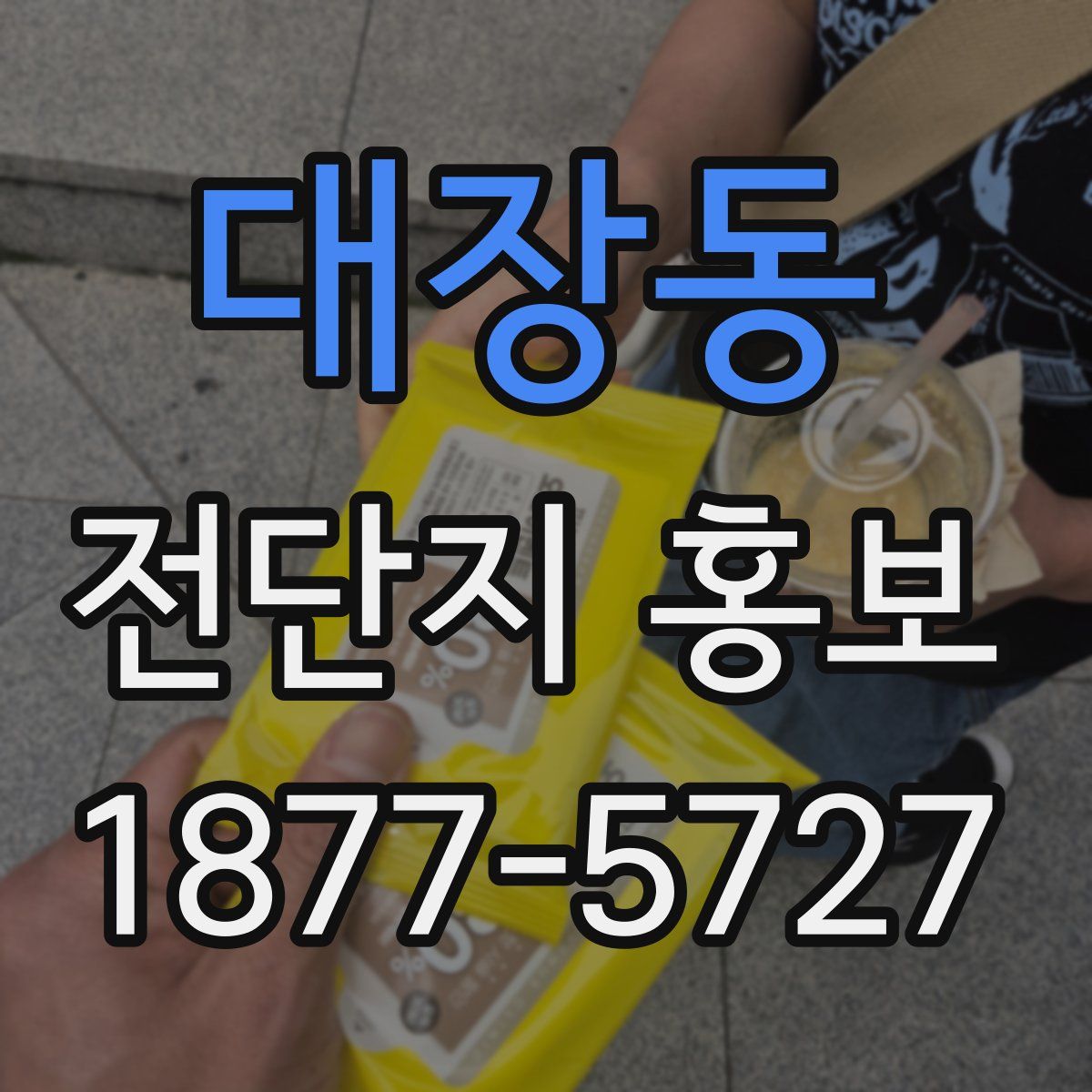 대장동 전단지 홍보