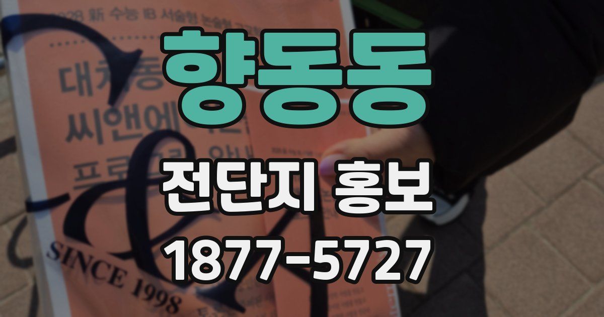 향동동 전단지 홍보