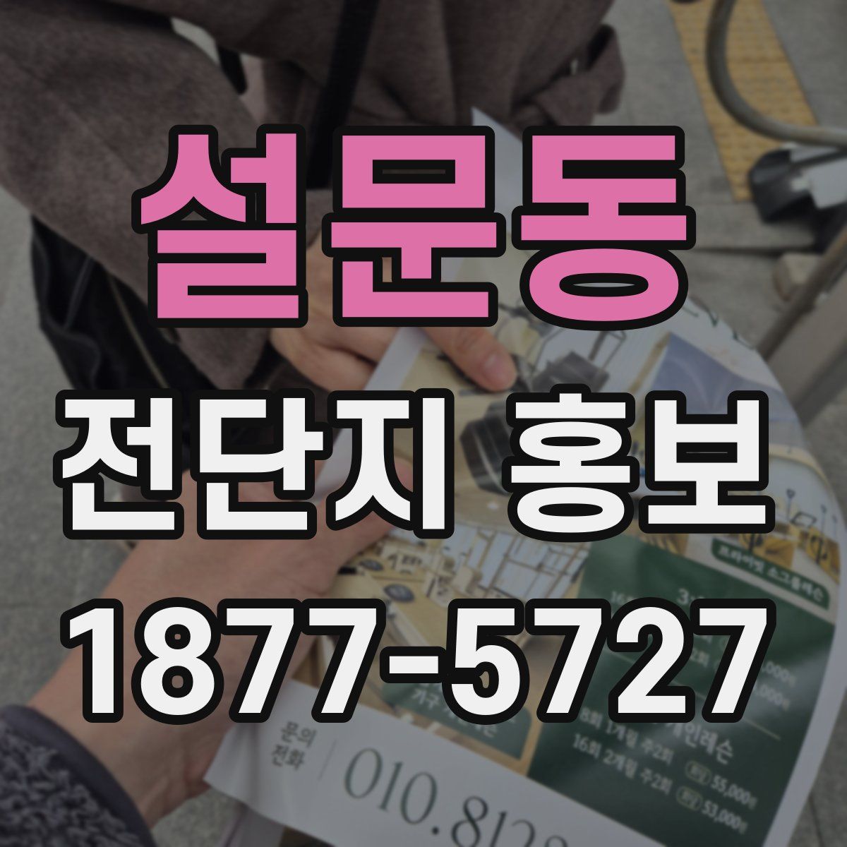 설문동 전단지 홍보