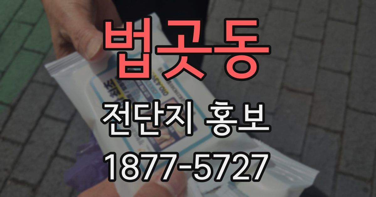 법곳동 전단지 홍보