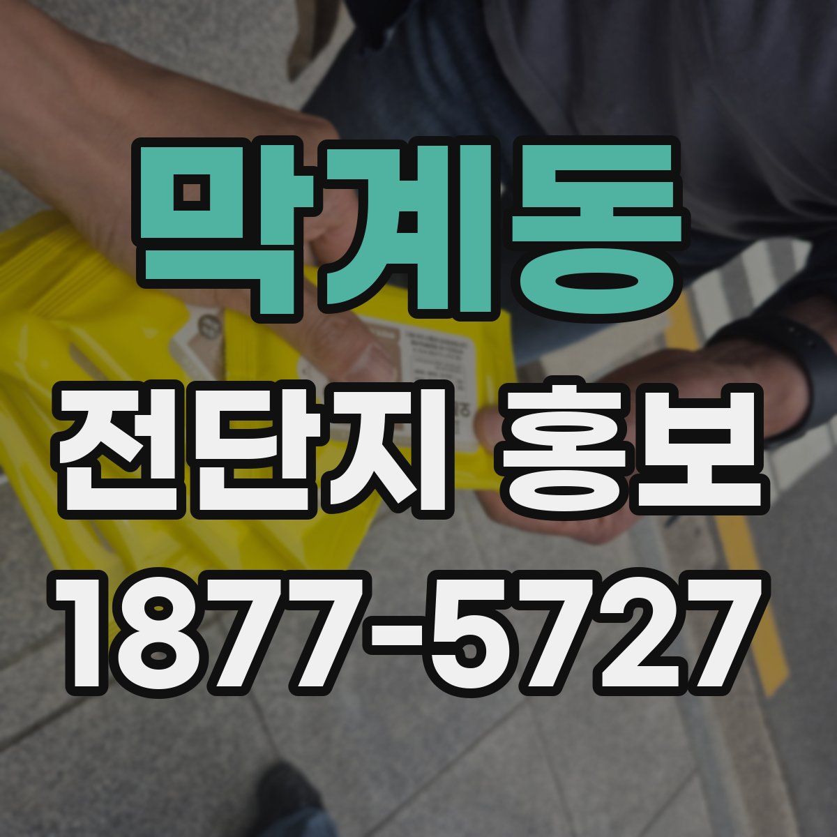 막계동 전단지 홍보