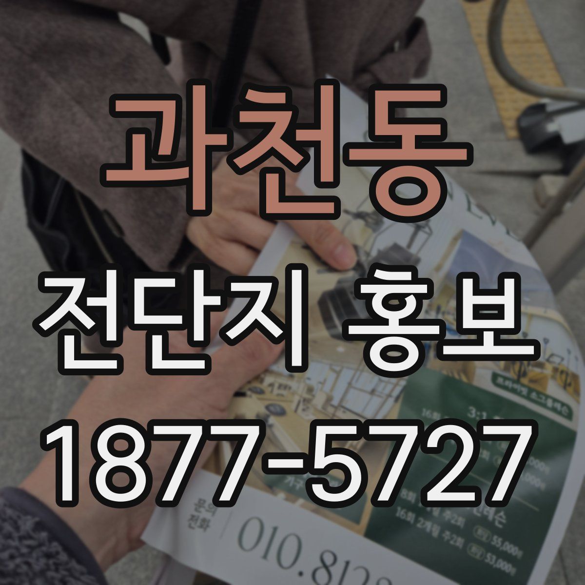 과천동 전단지 홍보