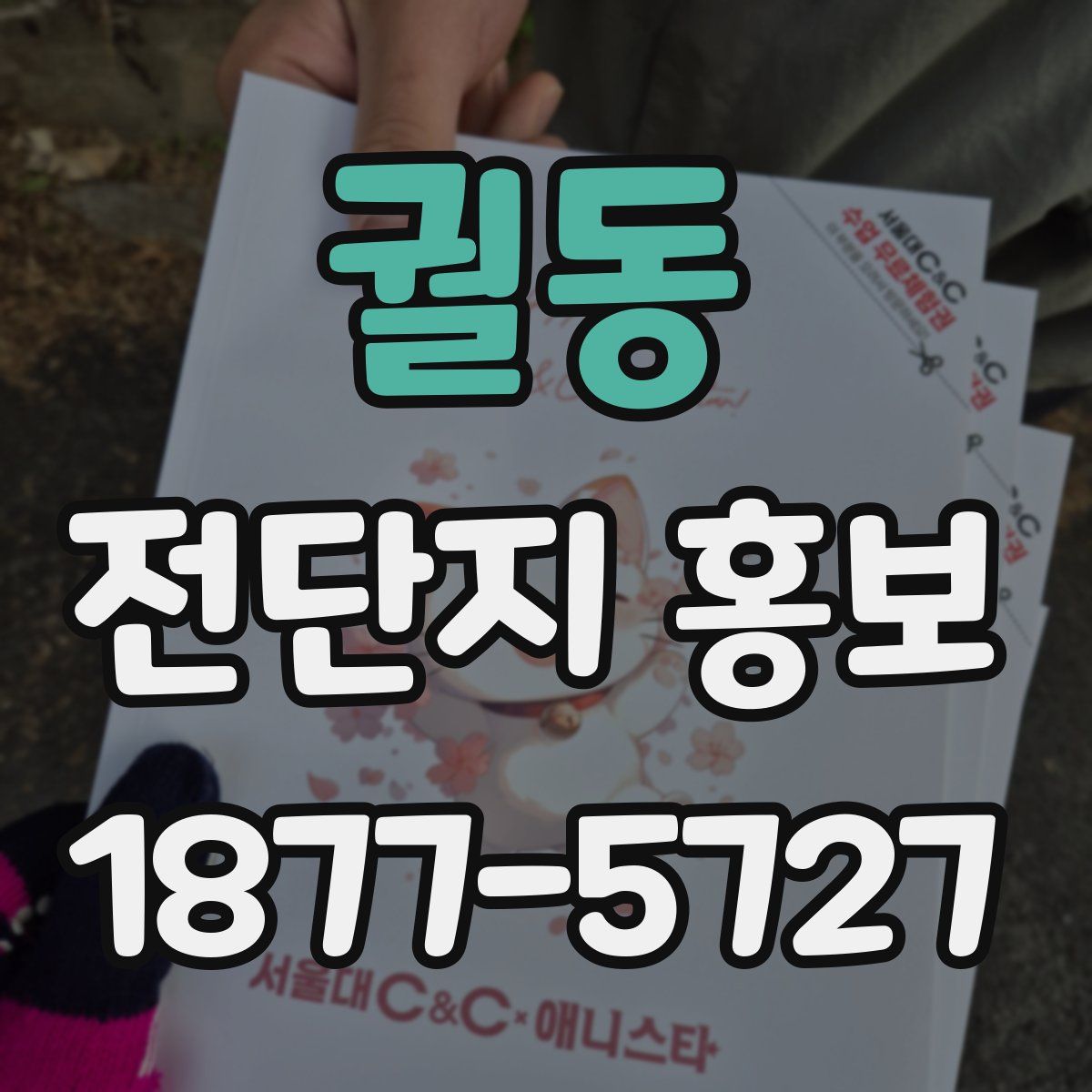 궐동 전단지 홍보