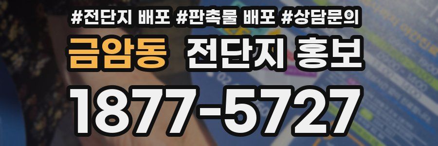 금암동 전단지 홍보