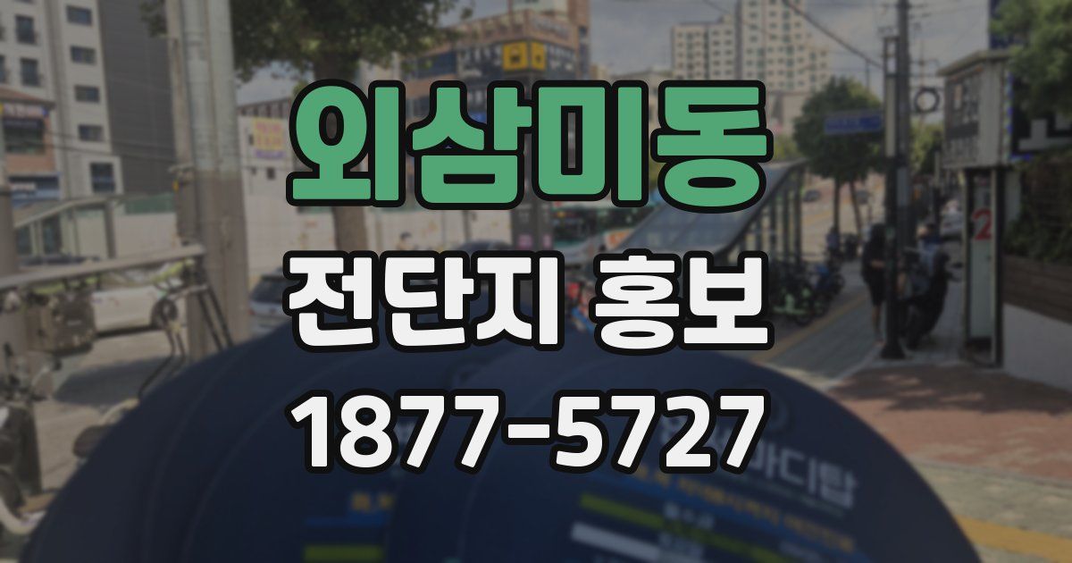 외삼미동 전단지 홍보