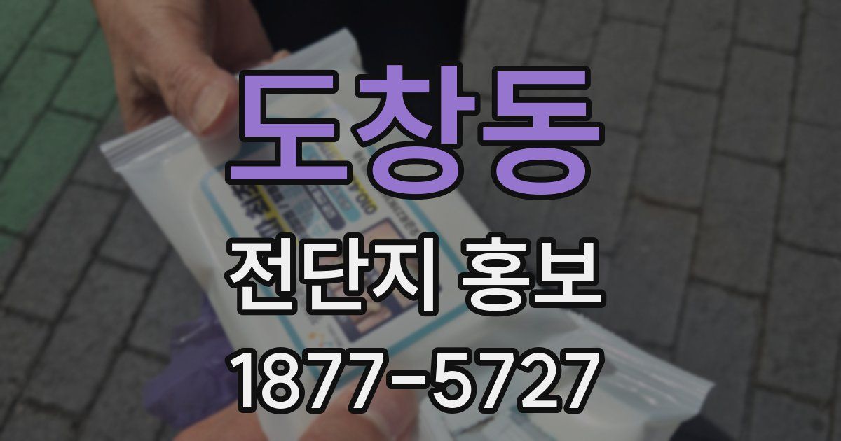 도창동 전단지 홍보