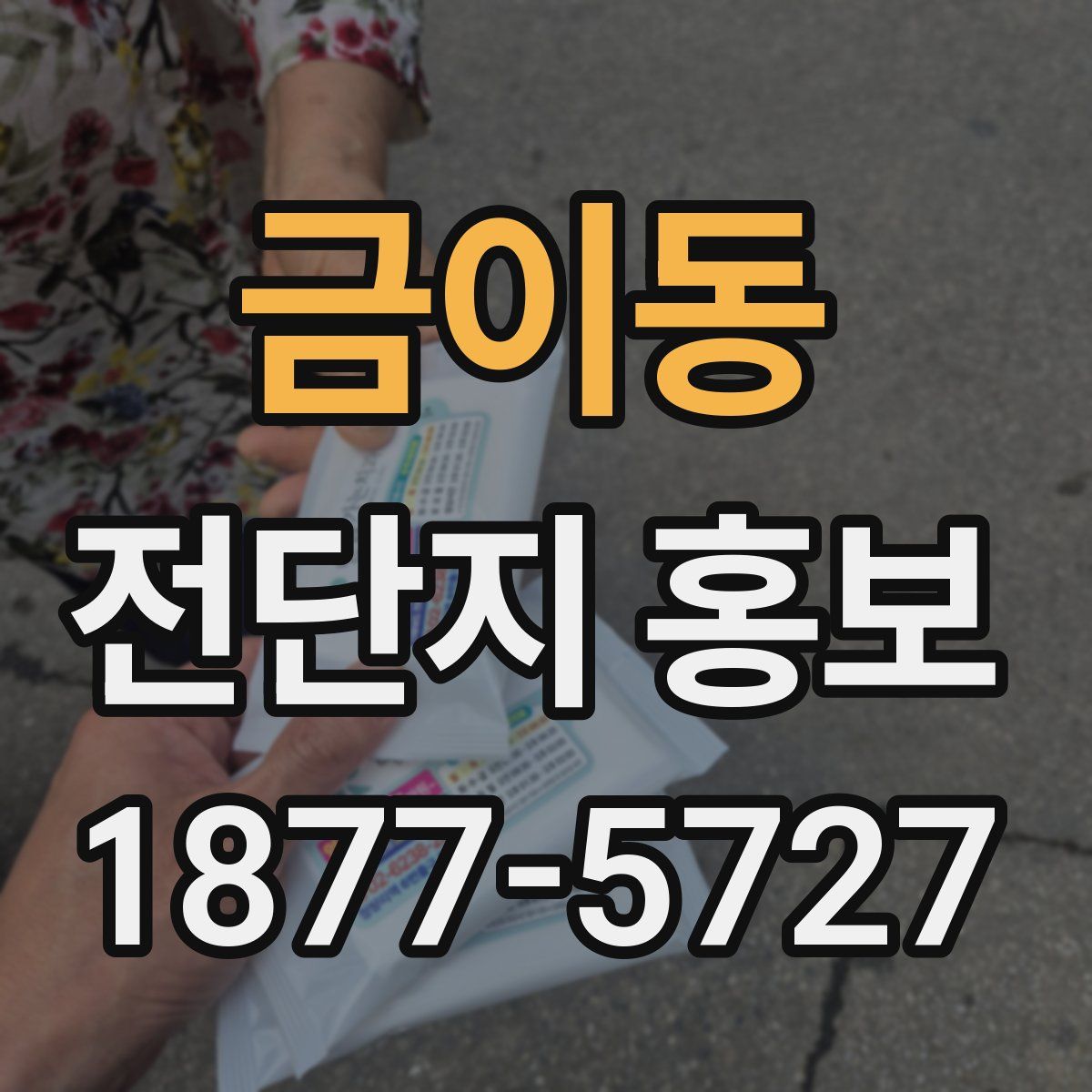 금이동 전단지 홍보