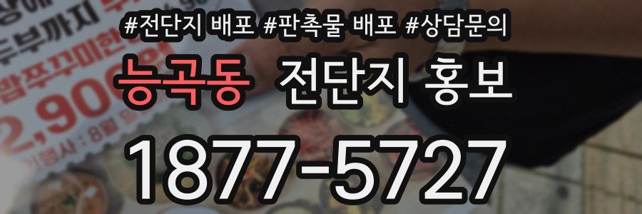 능곡동 전단지 홍보