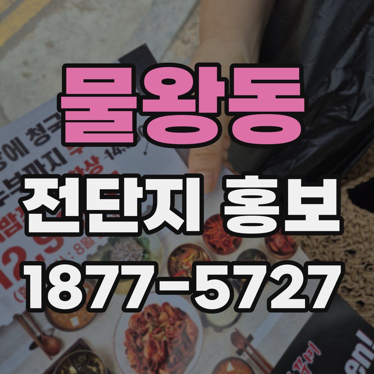 물왕동 전단지 홍보