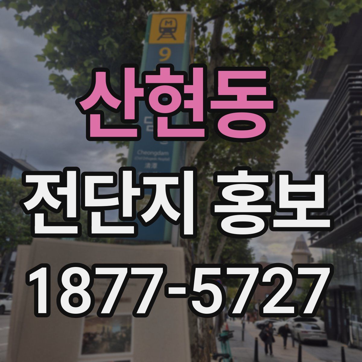 산현동 전단지 홍보