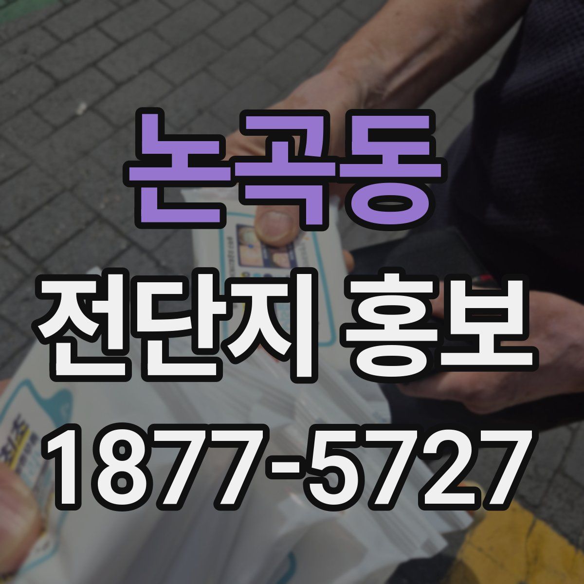 논곡동 전단지 홍보