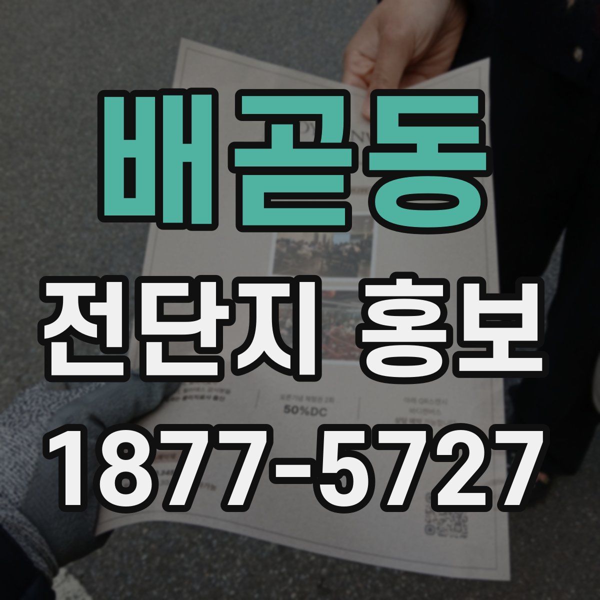 배곧동 전단지 홍보