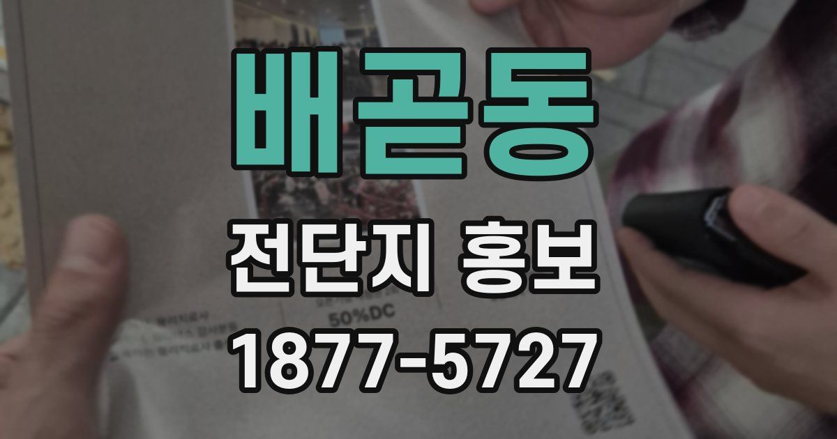 배곧동 전단지 홍보