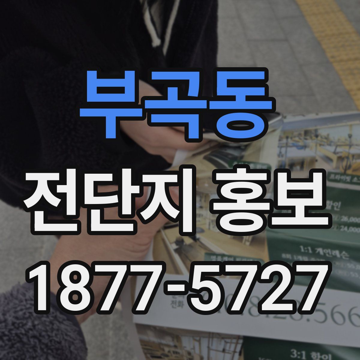 부곡동 전단지 홍보